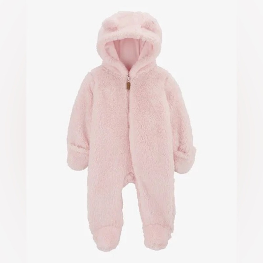 Carter's Soft Pink Fleece Footie